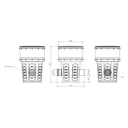 FILTR DOCZYSZCZAJĄCY ŚCIEKI D400 AQ - STUDZIENKA DRENAŻOWA Z FILTREM