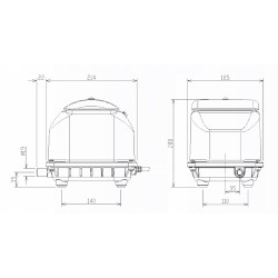 DMUCHAWA MEMBRANOWA SECOH JDK-S-120