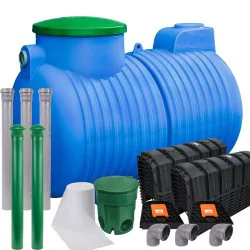 PRZYDOMOWA OCZYSZCZALNIA ŚCIEKÓW B2 12-TUNELOWA 2000L