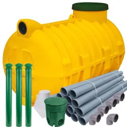 OCZYSZCZALNIA PRZYDOMOWA MARSEPLAST DRENAŻ 60mb 2000L OCZYSZCZALNIA PRZYDOMOWA MARSEPLAST DRENAŻ 60mb 2000L