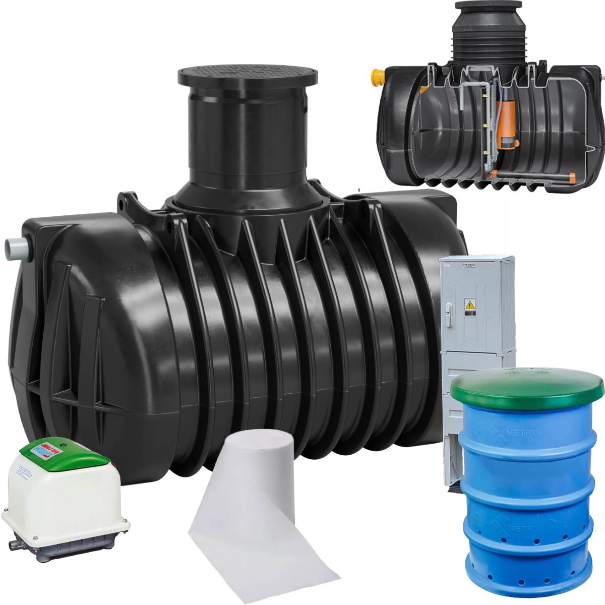 OCZYSZCZALNIA BIOLOGICZNA JFC AQUACLEAN PLUS AC6 STUDNIA CHŁONNA