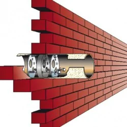 PRZEJŚCIE SZCZELNE MUROWE ZABEZPIECZENIE KABLI PRZED WIGLOCIĄ DN100 5000300 MPI