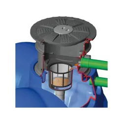 NADSTAWKA DO ZBIORNIKA REWATEC Z FILTREM KOSZOWYM H350mm Ø 600 mm RWZT2170 MPI