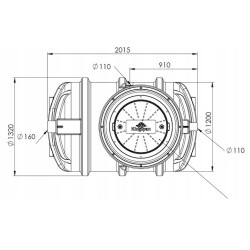 PRZYDOMOWA OCZYSZCZALNIA ŚCIEKÓW KINGSPAN BIOAIR 2 NA 6 OS. DRENAŻ 36M