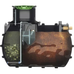 OCZYSZCZALNIA BIOLOGICZNA KINGSPAN BIOFICIENT 2000L 4 os. DRENAŻ 36mb