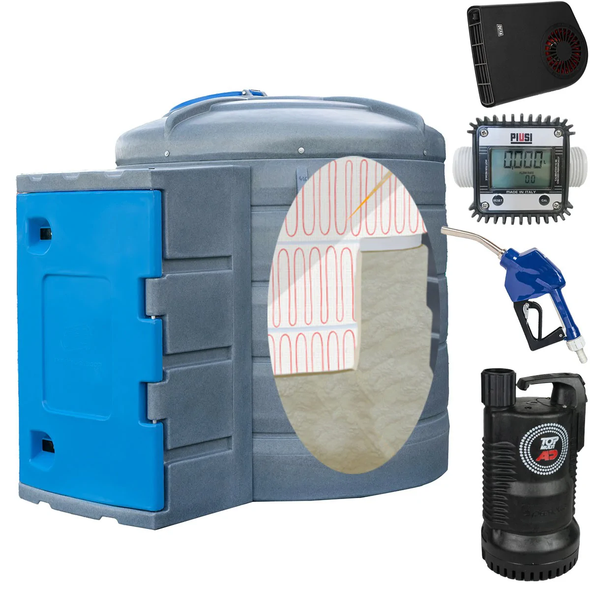 DYSTRYBUTOR DO AD BLUE DWUPŁASZCZOWY ZBIORNIK 2500L PROFESSIONAL+