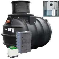 PRZYDOMOWA OCZYSZCZALNIA ŚCIEKÓW KINGSPAN BIOFICIENT Z ZINTEGROWANĄ PRZEPOMPOWNIĄ NA 6 OS.