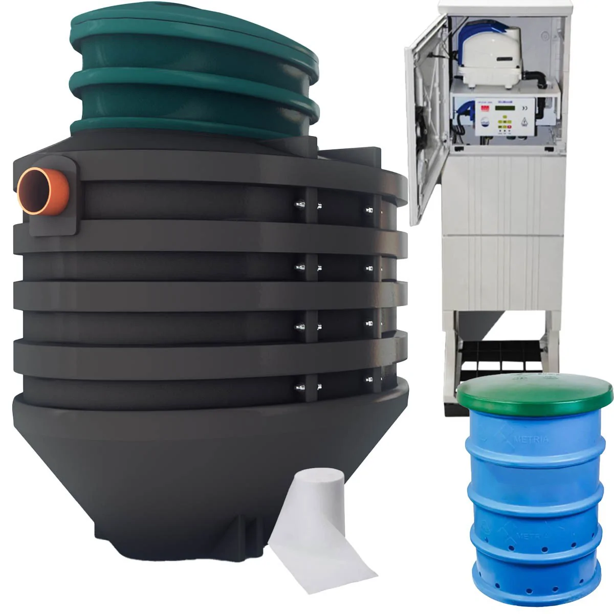 OCZYSZCZALNIA BIOLOGICZNA DELFIN PRO12 MBBR STUDNIA CHŁONNA