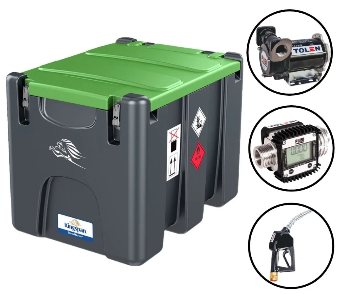 ZBIORNIK MOBILNY NA OLEJ ON TRUCKMASTER POMPA 12V 200L