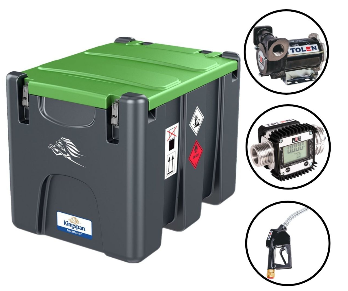 ZBIORNIK MOBILNY NA OLEJ ON TRUCKMASTER POMPA 24V 200L