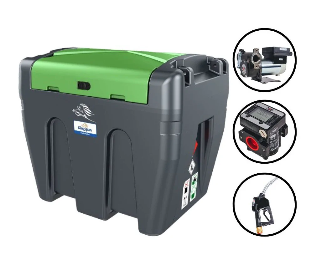 ZBIORNIK MOBILNY NA OLEJ ON TRUCKMASTER 900L POMPA 24V/12V LICZNIK K600