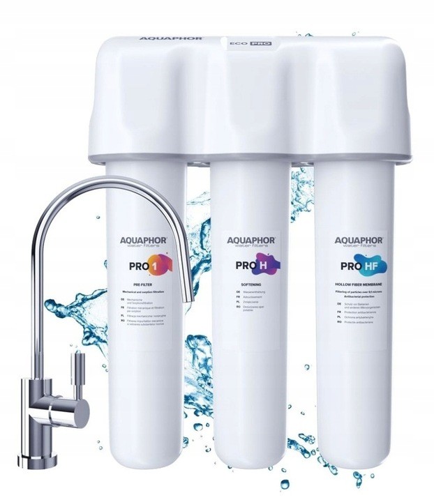 FILTR WODY PITNEJ POD ZLEW ANTYBAKTERYJNY AQUAPHOR ZESTAW ECO PRO