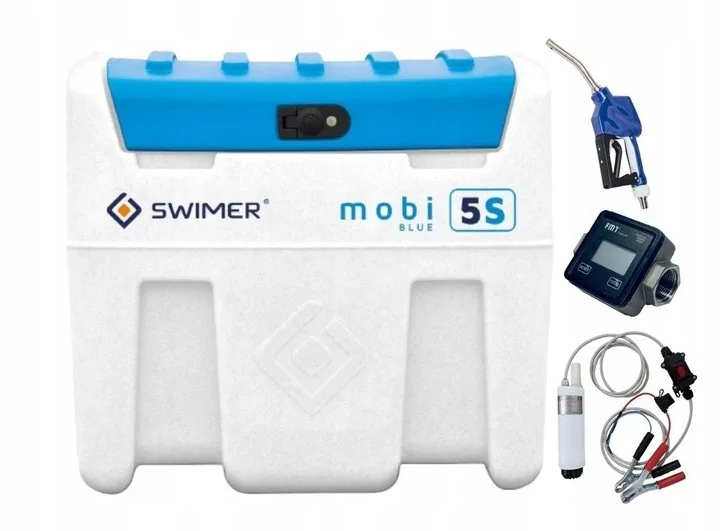 ZBIORNIK MOBILNY ADBLUE SWIMER MOBI 5S 200L CLASSIC POMPA 12V PRZEPŁYWOMIERZ