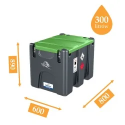 ZBIORNIK MOBILNY NA OLEJ ON TRUCKMASTER BEZ LICZNIKA POMPA 12V 300L