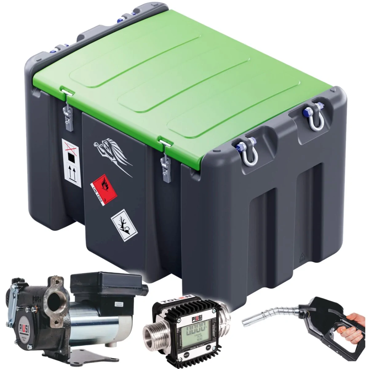 ZBIORNIK MOBILNY NA OLEJ ON TRUCKMASTER 440L + LICZNIK, POMPA 24V/12V