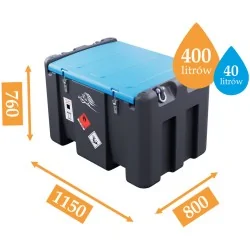 ZBIORNIK MOBILNY TRUCKMASTER COMBO NA ON 400L + ZBIORNIK NA ADBLUE® 40L
