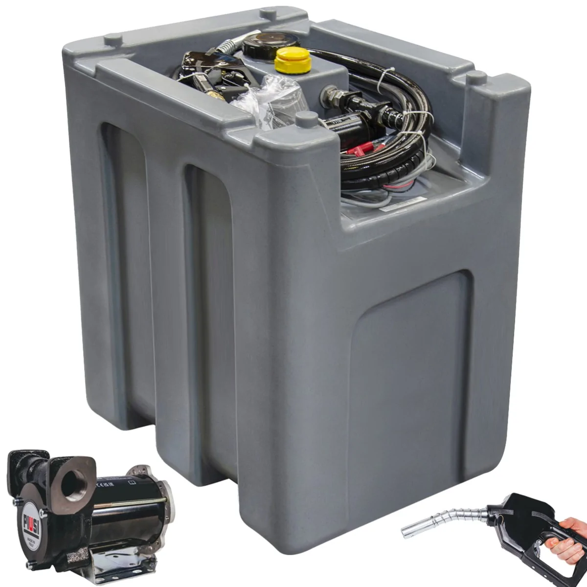 ZBIORNIK MOBILNY NA OLEJ ON 300L TRUCKMASTER BEZ POKRYWY i LICZNIKA + POMPA 12V