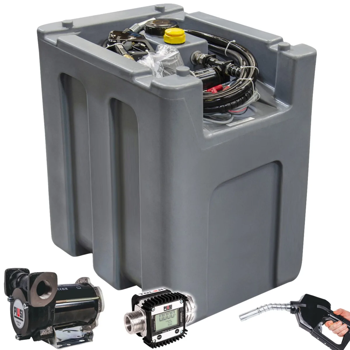 ZBIORNIK MOBILNY NA OLEJ ON 300L TRUCKMASTER BEZ POKRYWY + POMPA 12V, LICZNIK