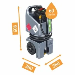 KOMPAKTOWY ZBIORNIK NA OLEJ ON TROLLEYMASTER 60L
