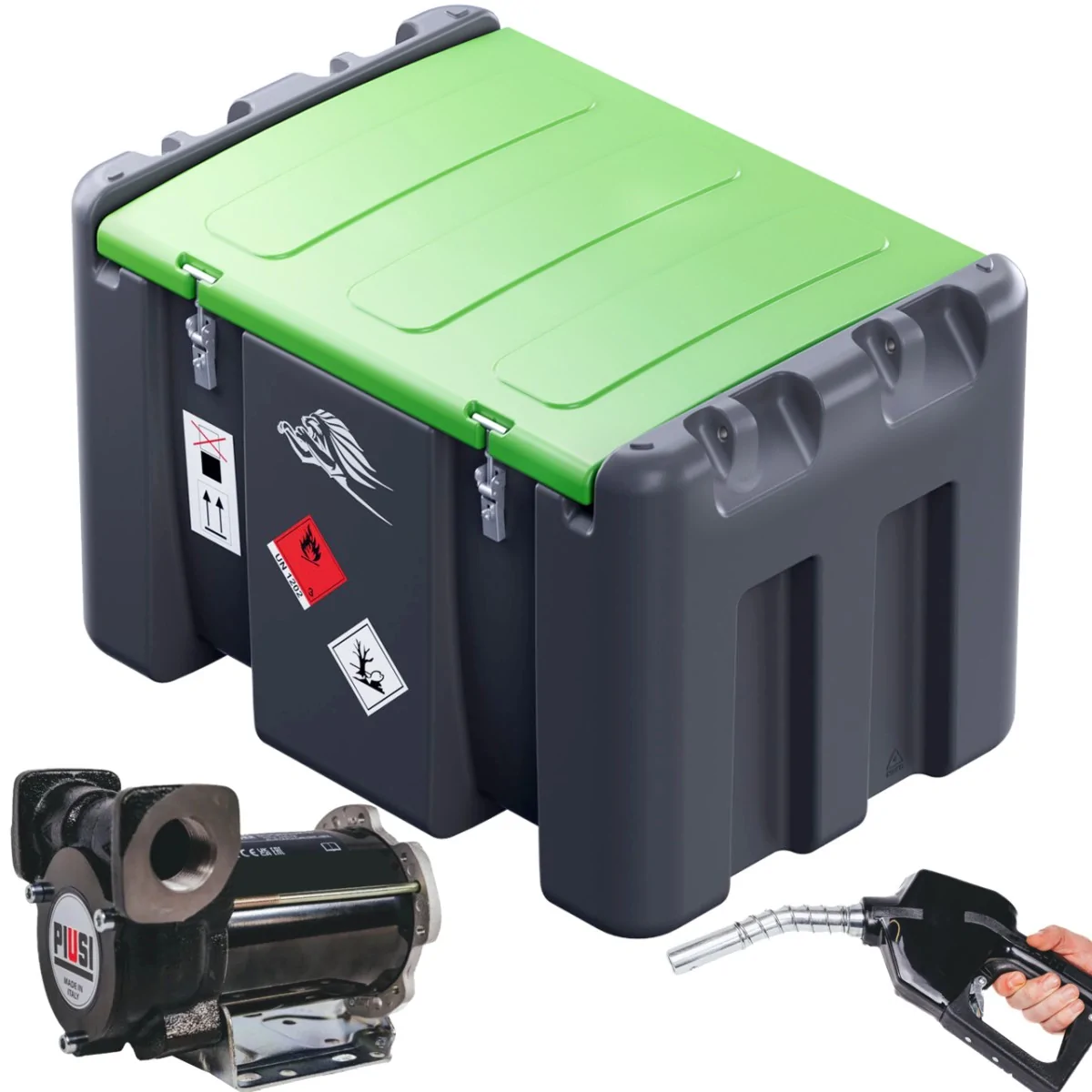 ZBIORNIK MOBILNY NA OLEJ ON TRUCKMASTER 440L BEZ LICZNIKA POMPA 12V