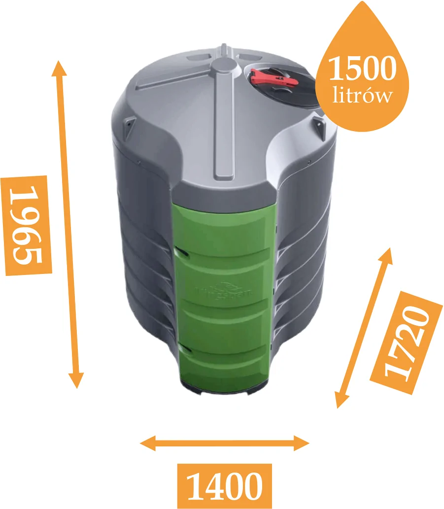 ZBIORNIK DO PALIWA OLEJU ON 1500L - FUELMASTER STANDARD 1, POMPA 230V FILTR SZKLANY LICZNIK K24