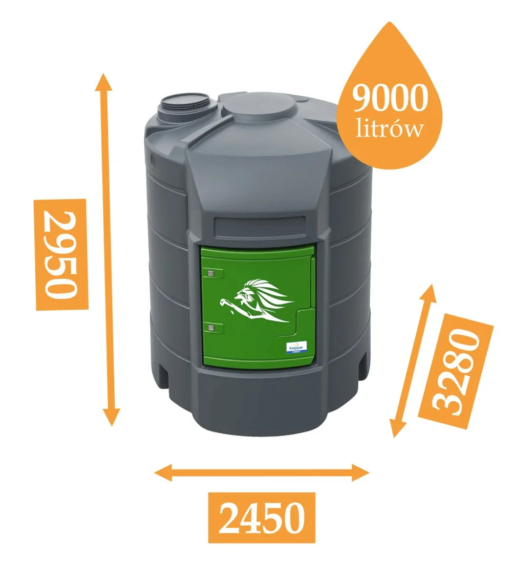 ZBIORNIK DO PALIWA OLEJU ON 9000L - FUELMASTER STANDARD 1, POMPA 230V, LICZNIK K600, CZUJNIK POZIOMU