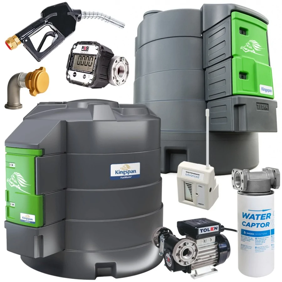 ZBIORNIK DO PALIWA OLEJU ON 5000L - FUELMASTER STANDARD 2, POMPA 230V LICZNIK, CZUJNIK POZIOMU, LED, ZŁĄCZE EURO