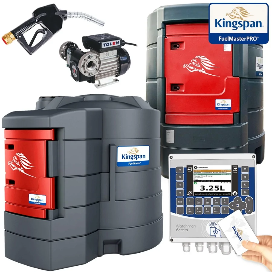 ZBIORNIK DO PALIWA ON 5000L – FUELMASTER® PRO | POMPA 230V, LICZNIK, WATCHMAN ACCESS, FILTR, PISTOLET, LINIA NAPEŁNIAJĄCA