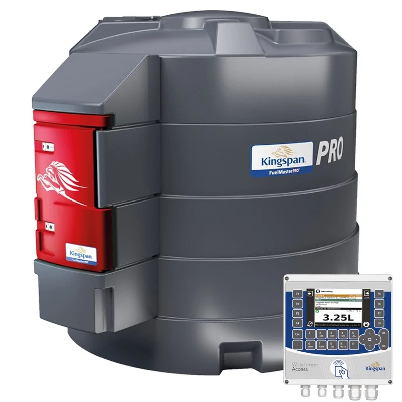 ZBIORNIK DO PALIWA ON 5000L – FUELMASTER® PRO | POMPA 230V, LICZNIK, WATCHMAN ACCESS, FILTR, PISTOLET, LED, ZŁĄCZE EURO