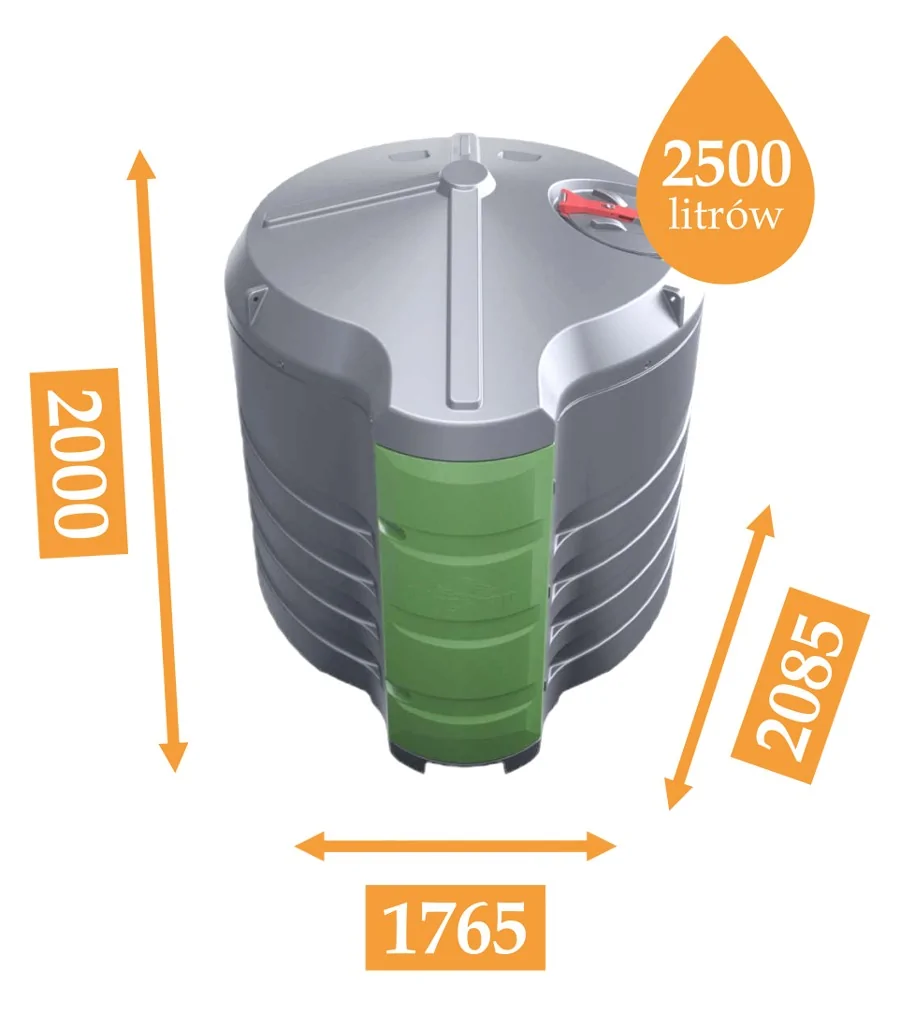 ZBIORNIK DO PALIWA OLEJU ON 2500L - FUELMASTER SMART, POMPA 230V, PULSER, WATCHMAN FLO