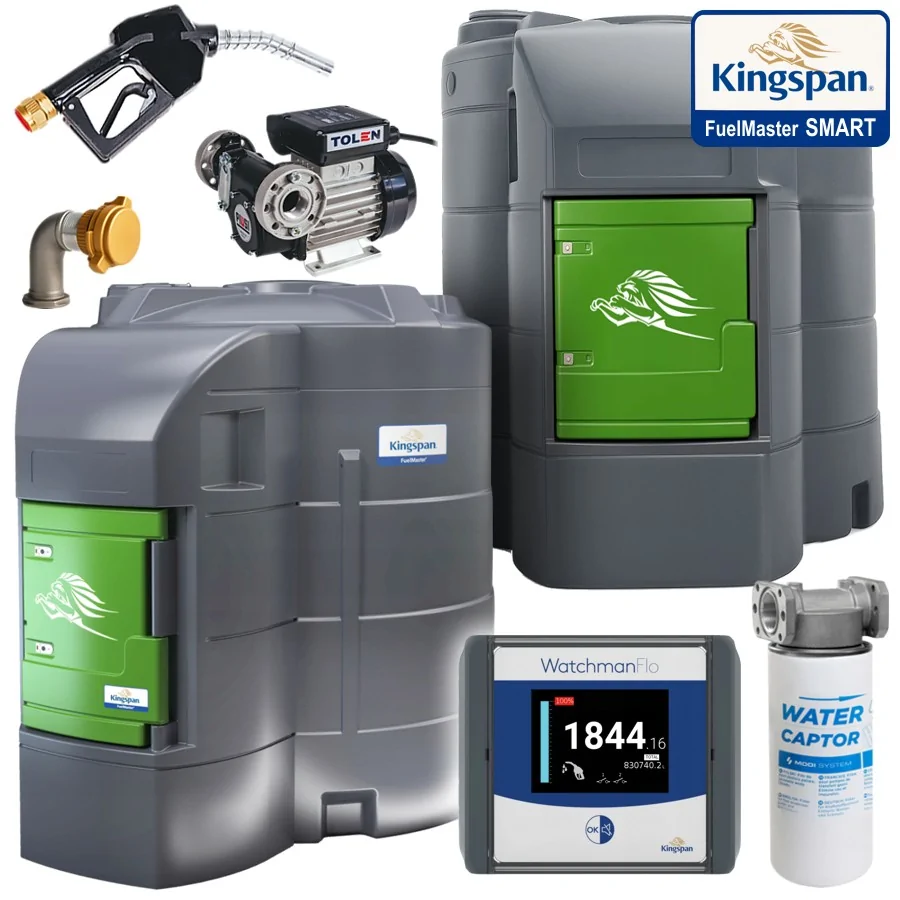 ZBIORNIK DO PALIWA OLEJU ON 9000L - FUELMASTER SMART, POMPA 230V, PULSER, WATCHMAN FLO, LINIA NAPEŁNIAJĄCA