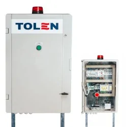 Szafa sterownicza z zabezpieczeniami i systemem alarmowym przepompowni