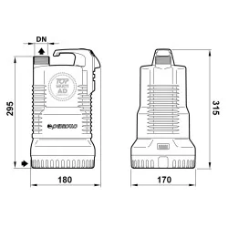 POMPA PEDROLLO TOPMULTI 1-AD ZANURZENIOWA DO ADBLUE 230V 0,37 kW