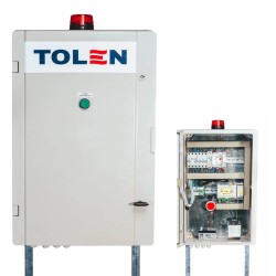 Szafa sterownicza z zabezpieczeniami i systemem alarmowym przepompowni