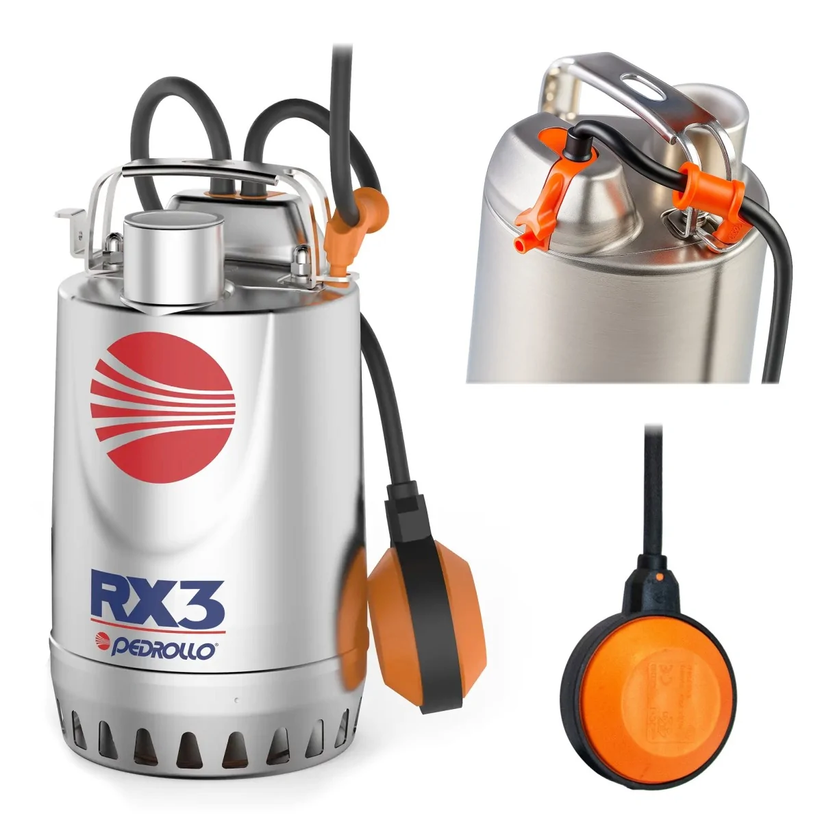 POMPA PEDROLLO ZATAPIALNA RXm 3/20 | 230V 0,55kW - 240 l/min