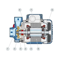 Pompa powierzchniowa Pedrollo PKm 60 | 230V - 0.37kW do czystej wody - ogród, dom, hydrofor