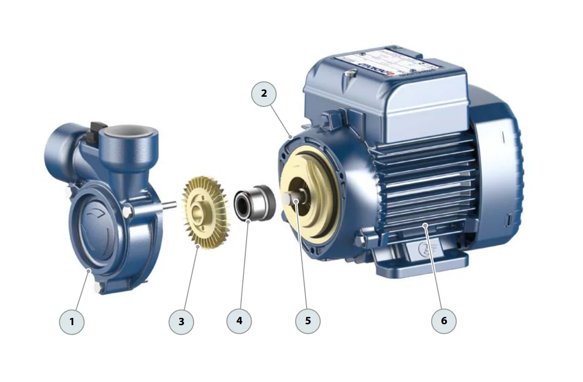 Pompa obiegowa Pedrollo PQ 60 | 230V, 0.37 kW - 40 l/min