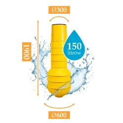 Przepompownia ścieków studnia 150l włoska Pompa Pedrollo Top 2 Vortex + Sterownik EP