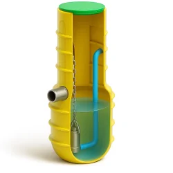 Przepompownia ścieków studnia 150l włoska Pompa Pedrollo Top 2 Vortex + Sterownik EP
