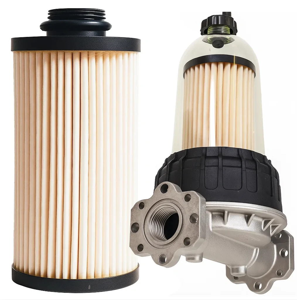 Szklany filtr do paliwa ON Diesel, separatora wody 70l/min