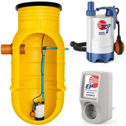 Przepompownia ścieków ZP 800 + Pompa Pedrollo Top 2 Vortex + Sterownik EP