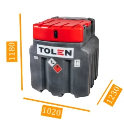 ZBIORNIK MOBILNY JFC NA OLEJ NAPĘDOWY PALIWO 950L LIGHT