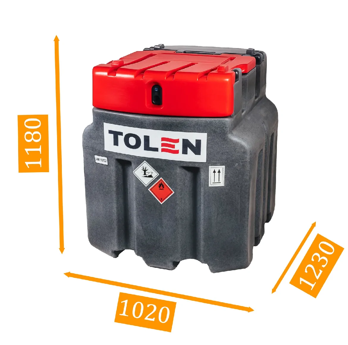 Zbiornik mobilny JFC na paliwo ON olej 950l Basic 230V