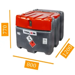 ZBIORNIK MOBILNY JFC NA OLEJ NAPĘDOWY PALIWO 425L LIGHT