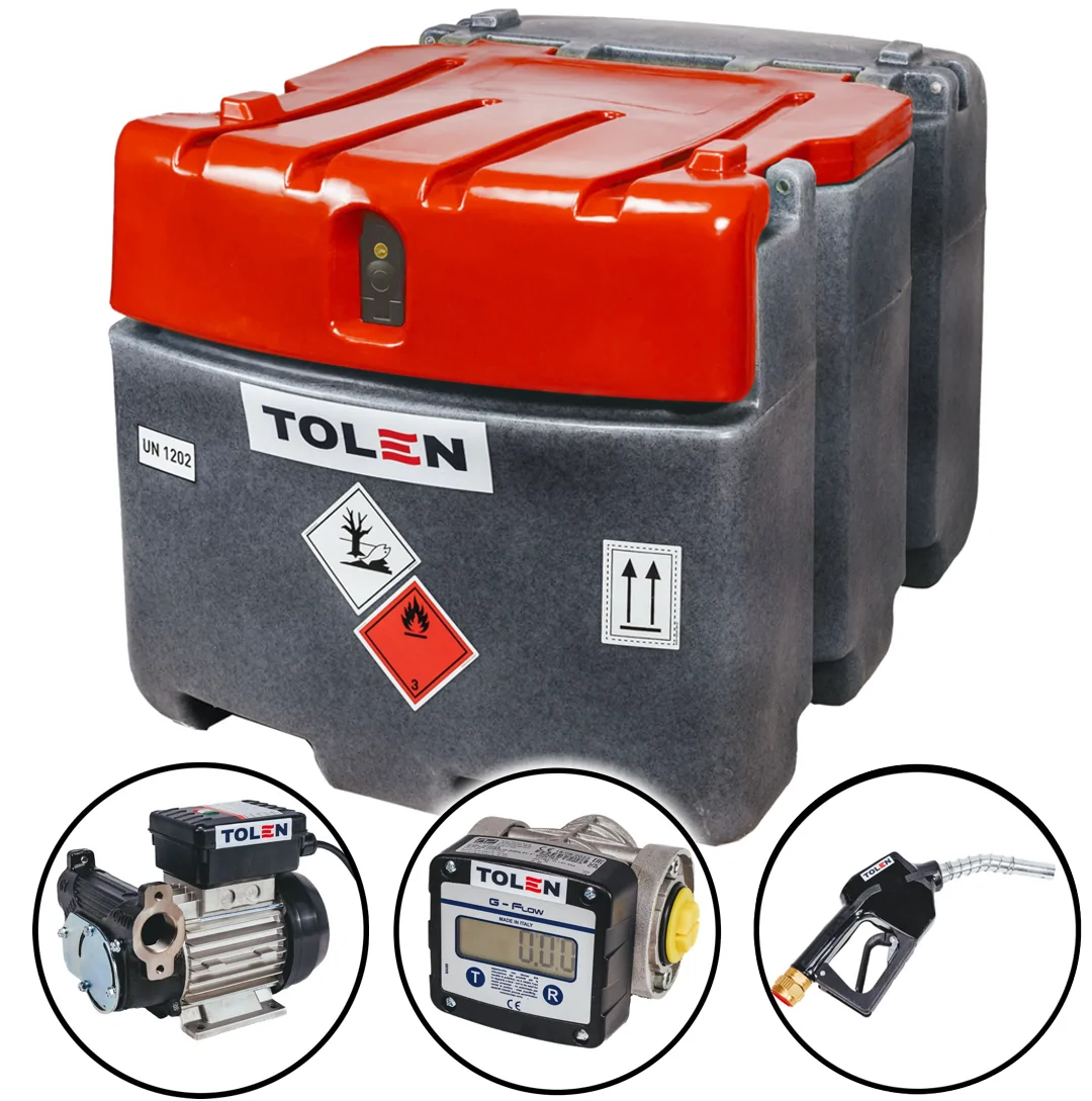 Zbiornik mobilny JFC na paliwo ON olej 425l Professional 230V