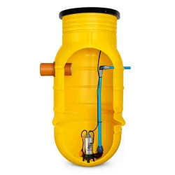 Przepompownia ścieków ZP 800, włoska pompa Pedrollo VXm 8/35