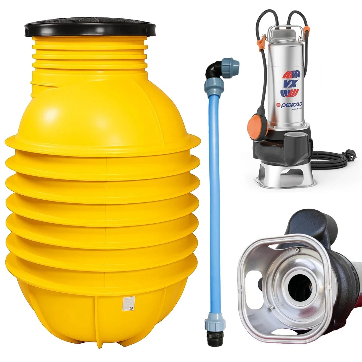 Przepompownia ścieków Marseplast studnia 860l ZP 1000/1850 z pompą Pedrollo VXm 8/35