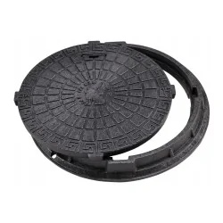Właz z Tworzywa Dekiel Pokrywa do Studzienki 1,5 T Czarny