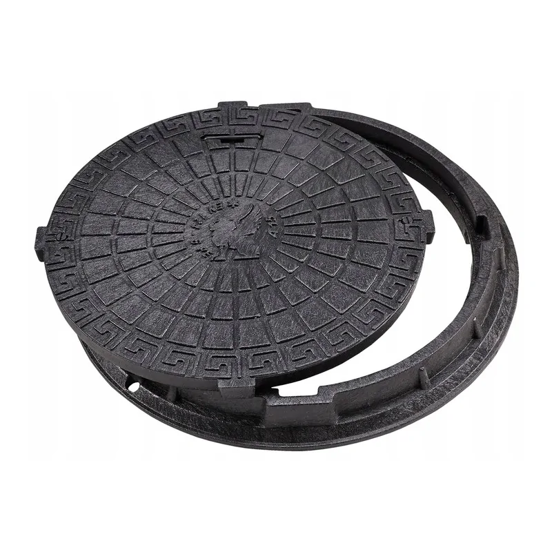 Właz z Tworzywa Dekiel Pokrywa do Studzienki 1,5 T Czarny