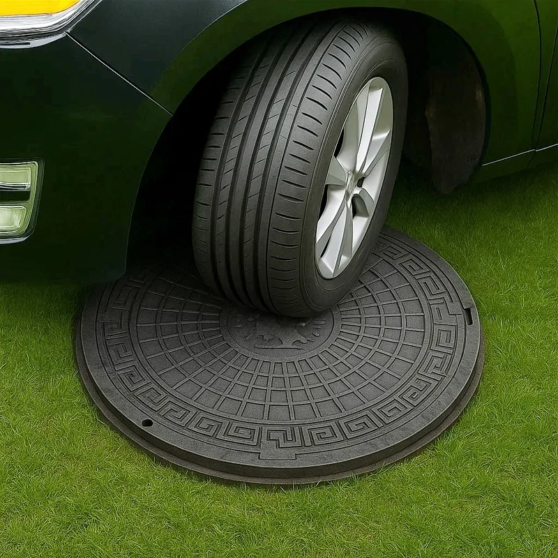 Właz z Tworzywa Dekiel Pokrywa do Studzienki 1,5 T Czarny